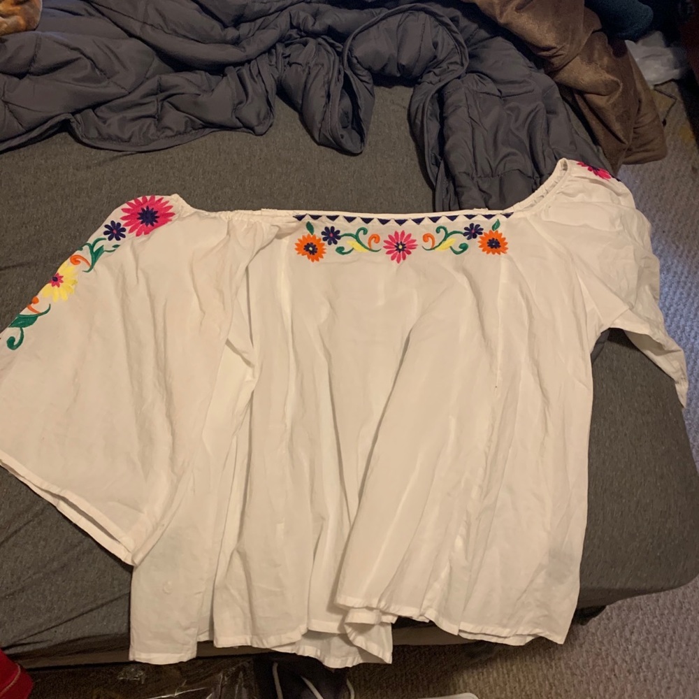 Off the shoulders blouse